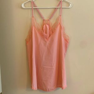 Blush Lace Cami Tank L
